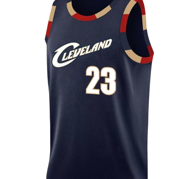 NBA Cleveland Navy and Red Men's Jersey - Picture 1 of 4